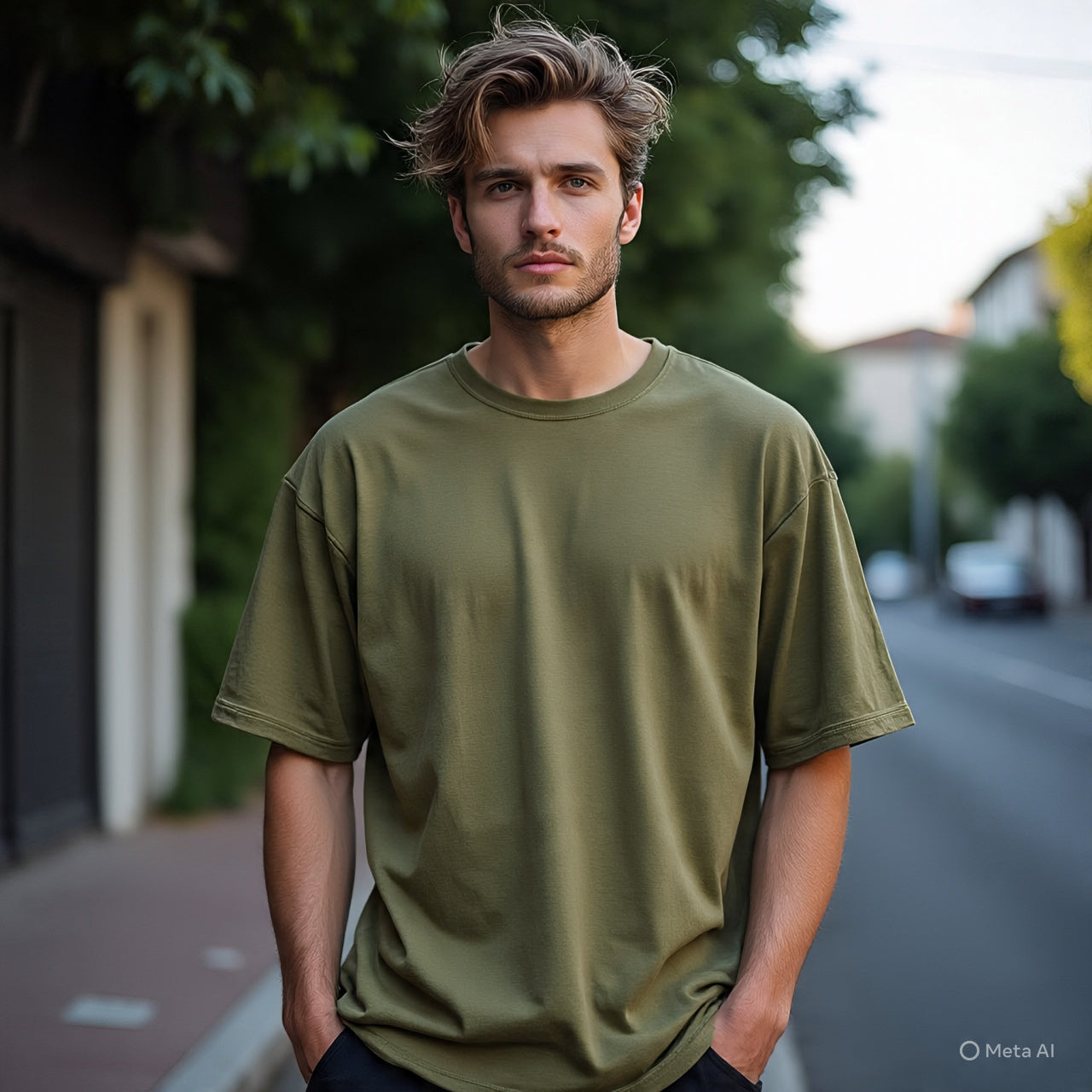 ACID WASHED OLIVE GREEN