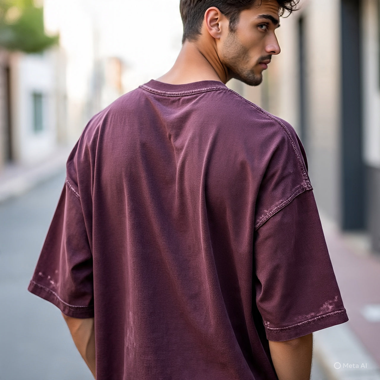 ACID WASHED MAROON
