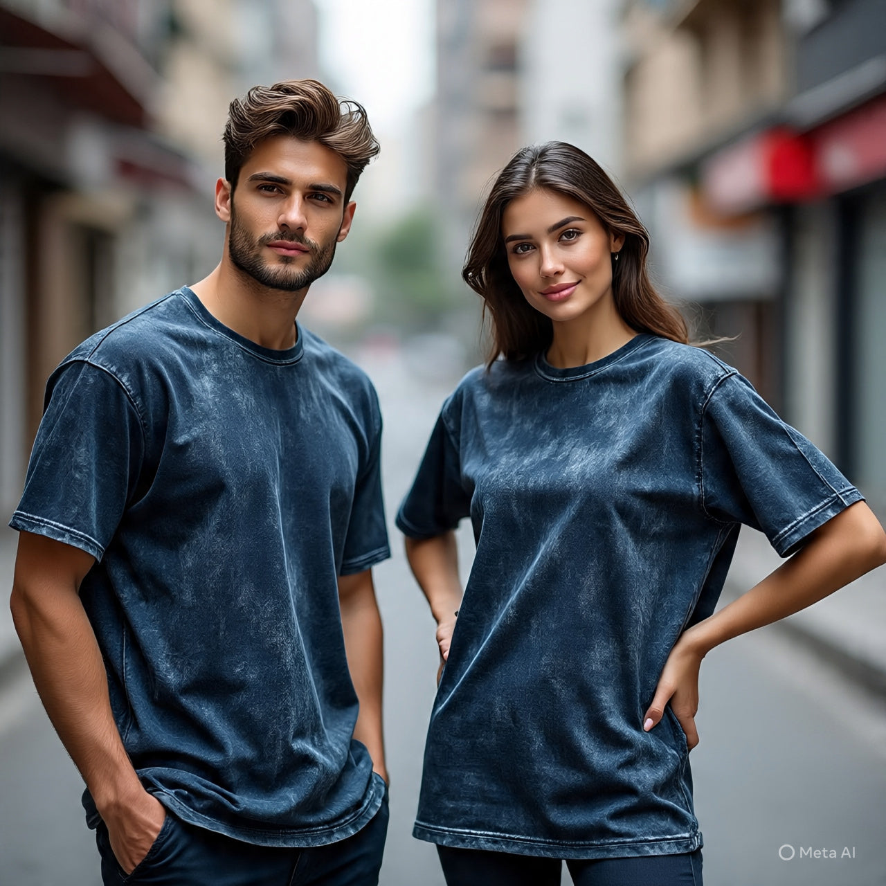 ACID WASHED NAVY BLUE